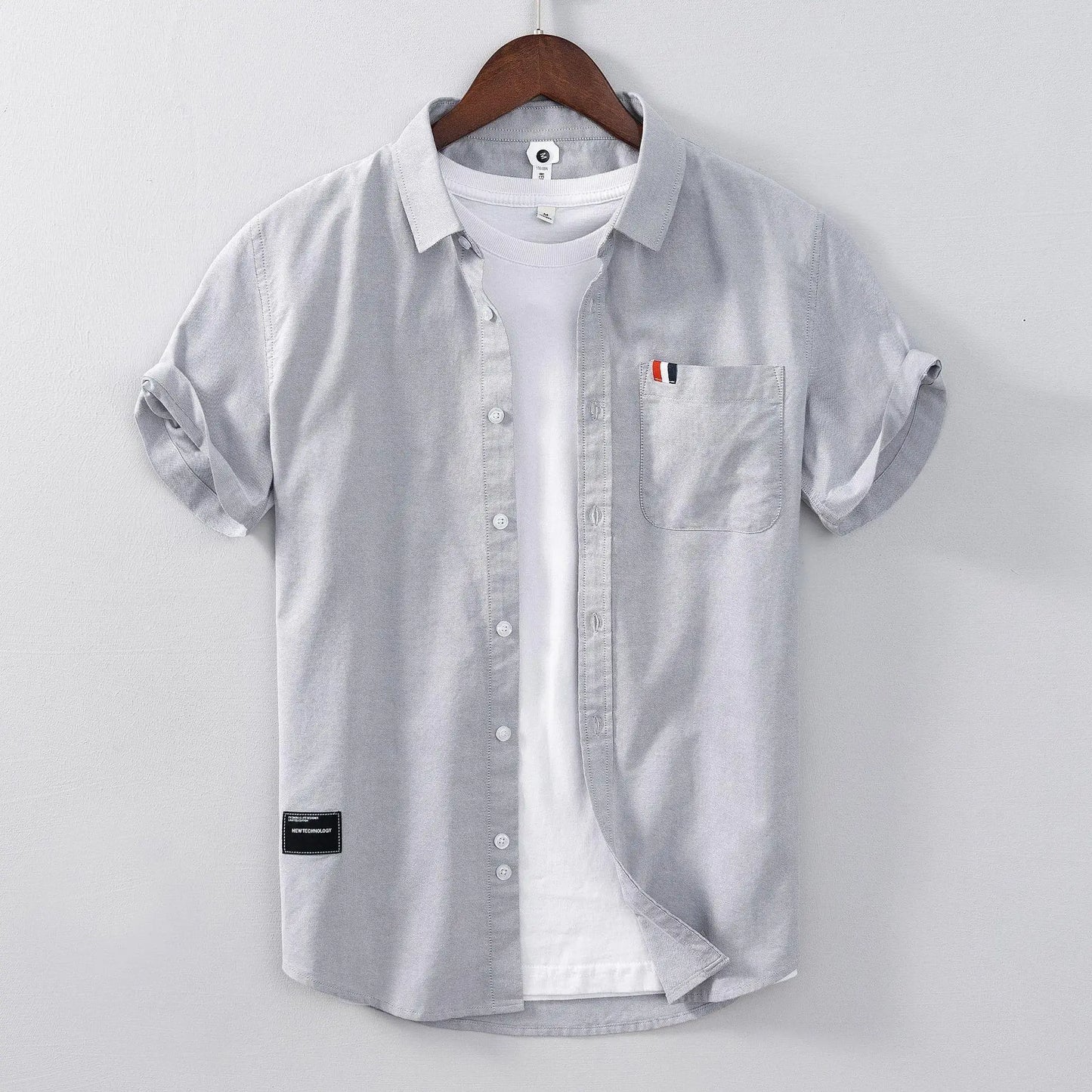 Cotton Business Casual Men's Short-sleeve