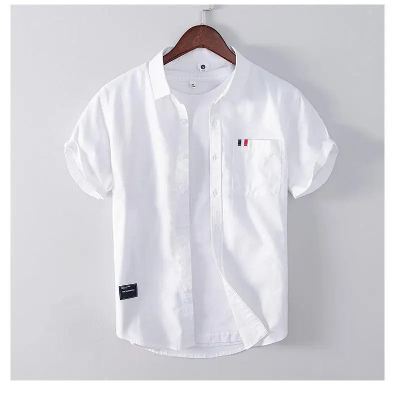 Cotton Business Casual Men's Short-sleeve