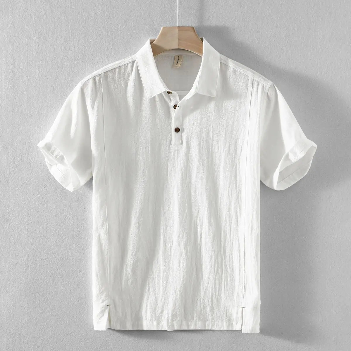 Short-sleeve Linen Casual Men's Shirt Polo Shirt